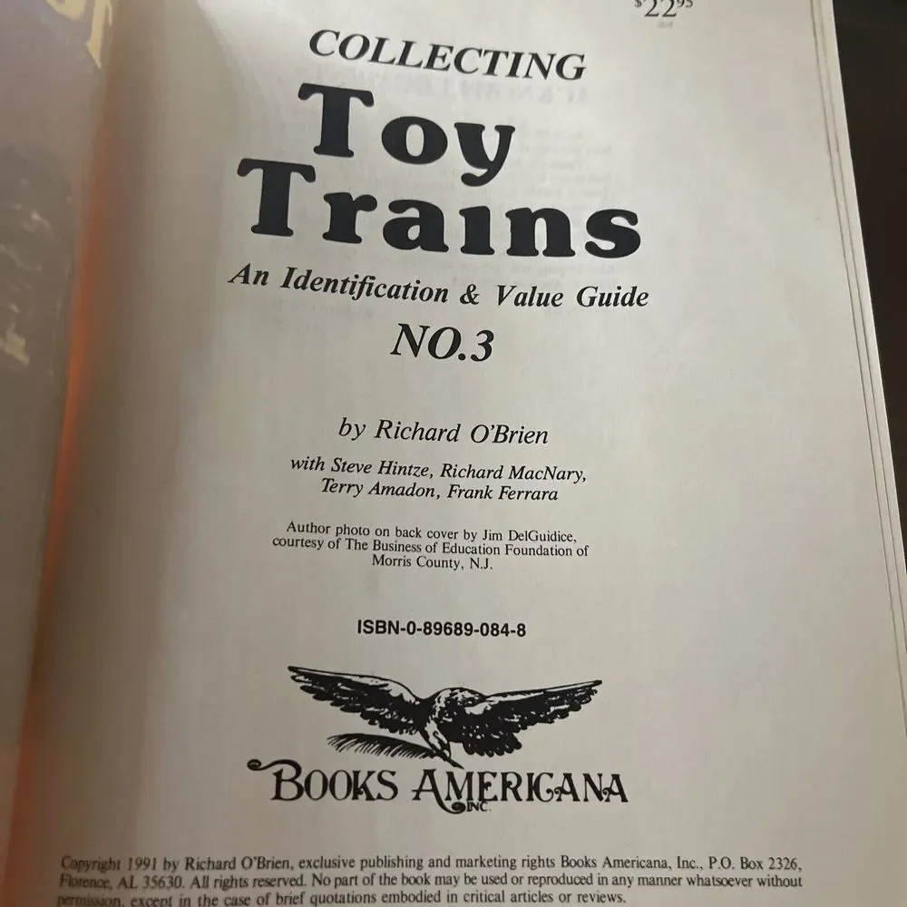 Collecting Toy Trains by Richard O'Brien 1991 Soft‎ Cover No.3